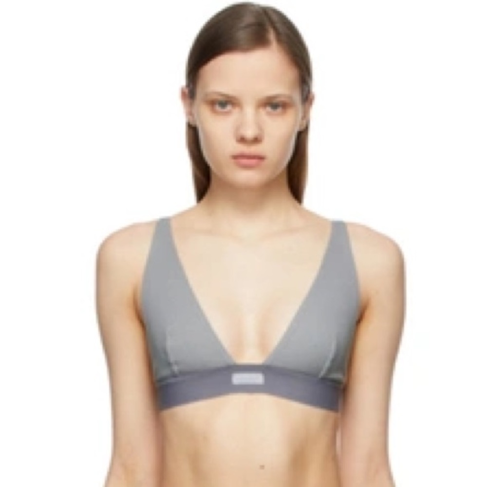 SKIMS Cotton Plunge Bralette